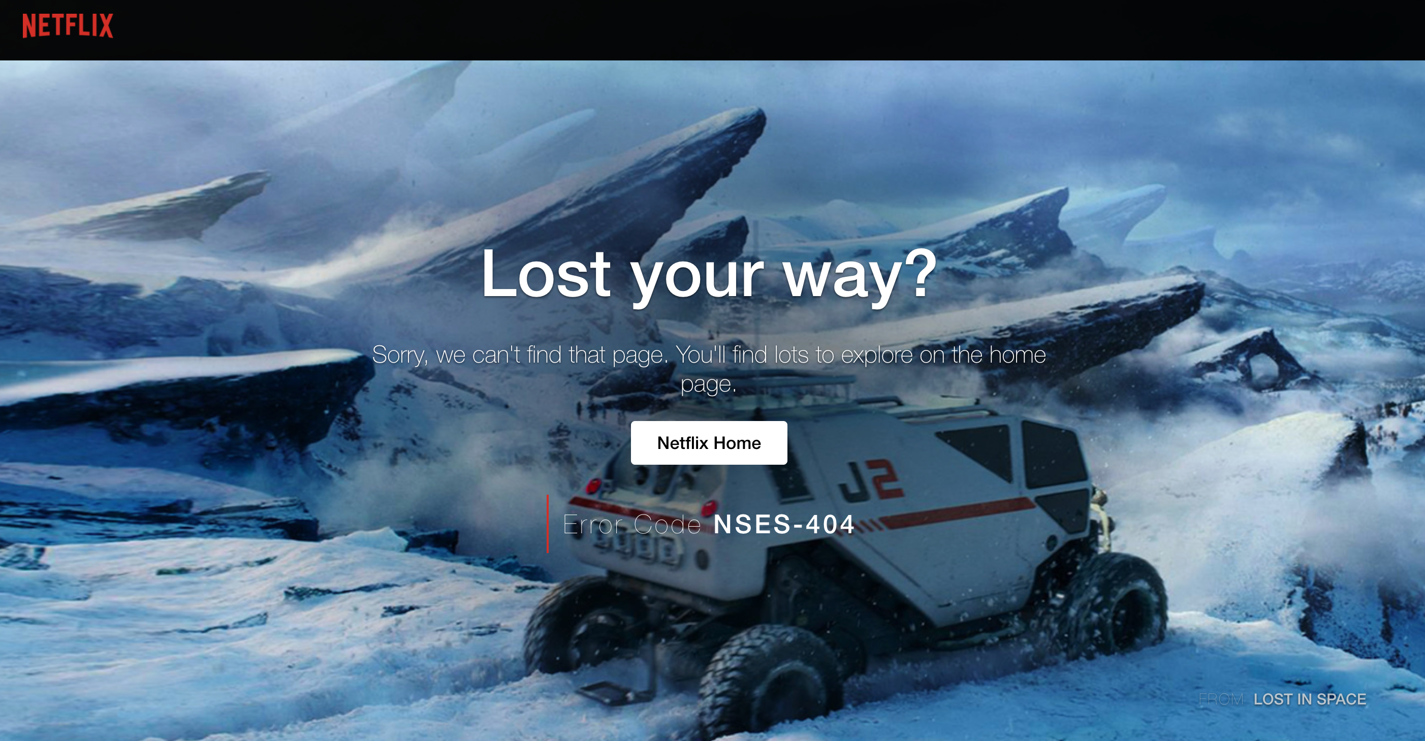 netflix funny 404 page